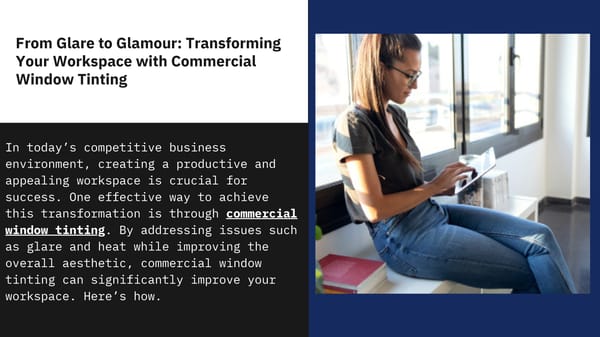 From Glare to Glamour: Transforming Your Workspace with Commercial Window Tinting - Page 2