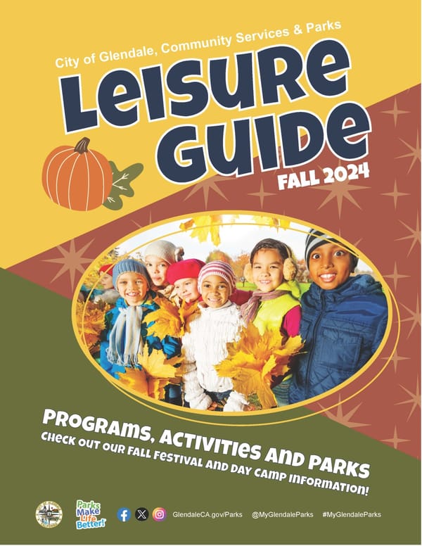 City of Glendale Fall 2024 Leisure Guide - Page 1