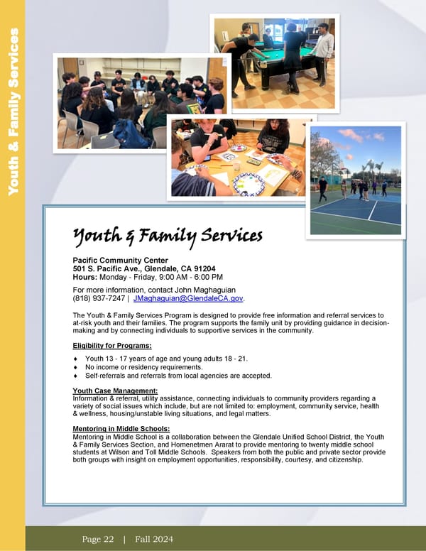 City of Glendale Fall 2024 Leisure Guide - Page 22