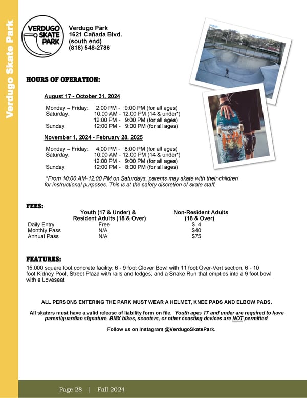 City of Glendale Fall 2024 Leisure Guide - Page 28