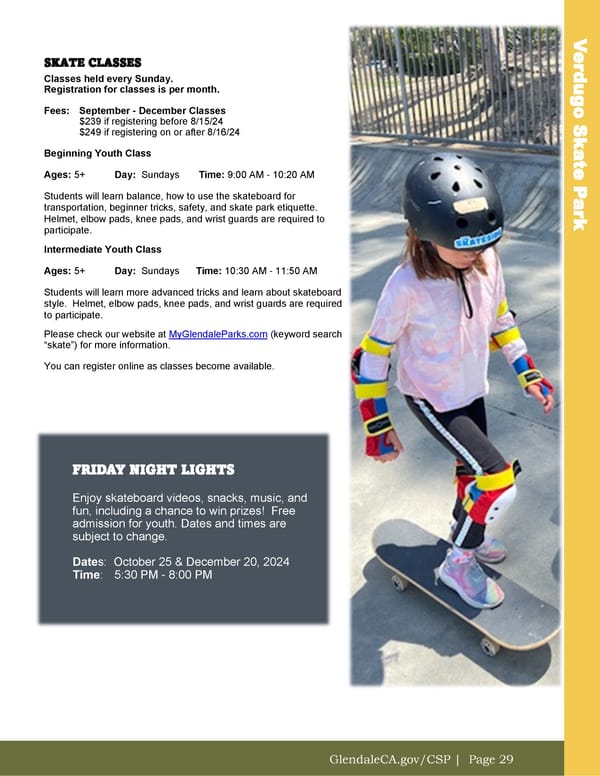 City of Glendale Fall 2024 Leisure Guide - Page 29