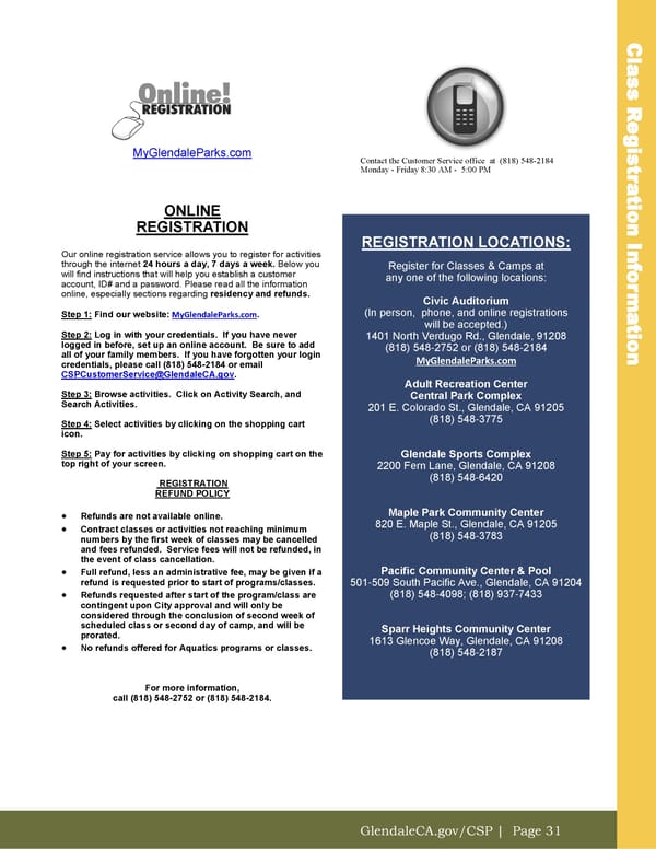 City of Glendale Fall 2024 Leisure Guide - Page 31