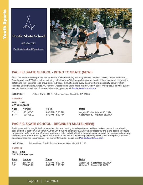 City of Glendale Fall 2024 Leisure Guide - Page 34