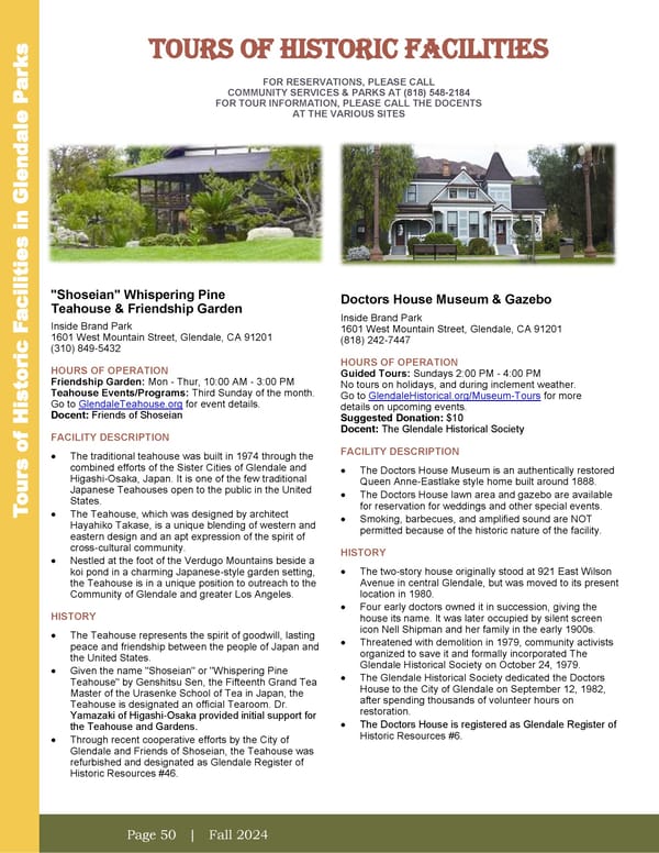 City of Glendale Fall 2024 Leisure Guide - Page 50