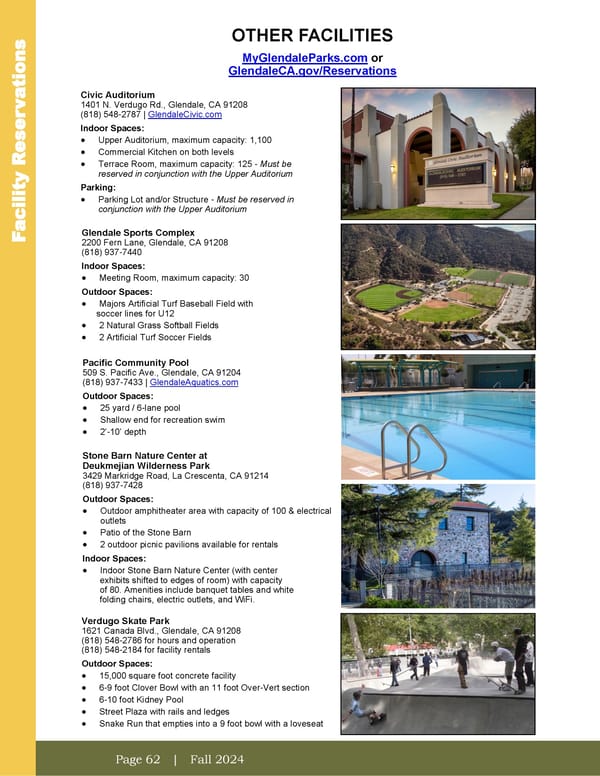 City of Glendale Fall 2024 Leisure Guide - Page 62