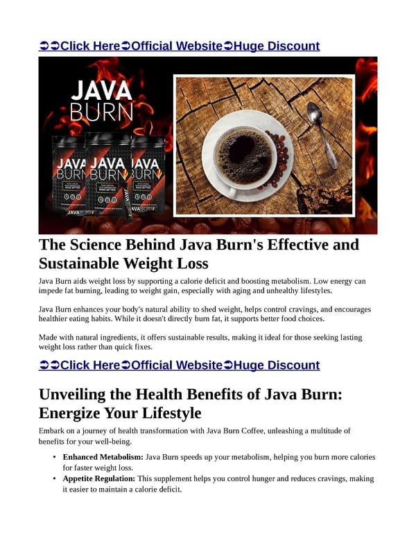 Java Burn Reviews Price, Benefits, Pros, Cons, Uses & Reviews? - Page 2