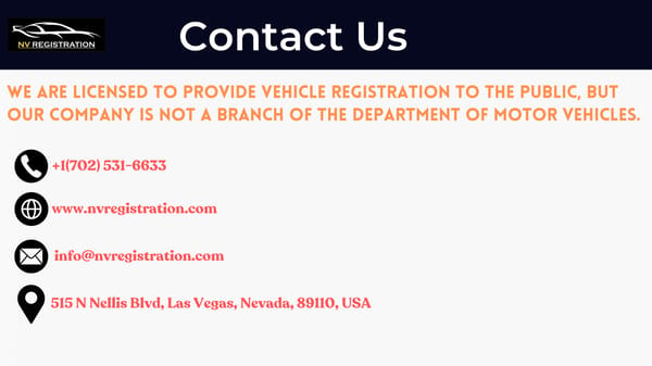 Ultimate Guide to Vehicle Registration Nevada Step by Step Process - Page 7