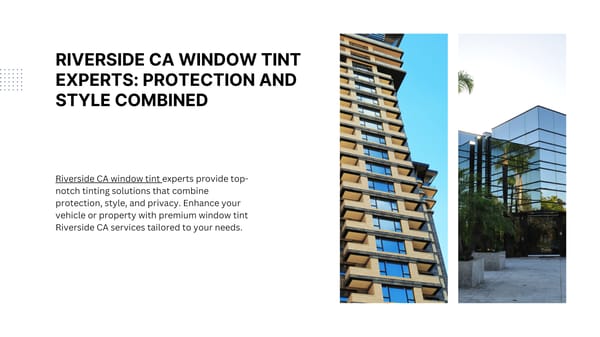 Riverside CA Window Tinting: Keep Cool and Stay Protected - Page 5