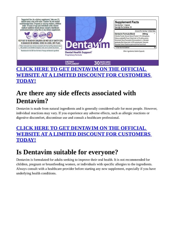 DENTAVIM REVIEWS (BENEFITS 2024) – CHECK PROS, CONS, CUSTOMER FEEDBACK & PRICE! - Page 2