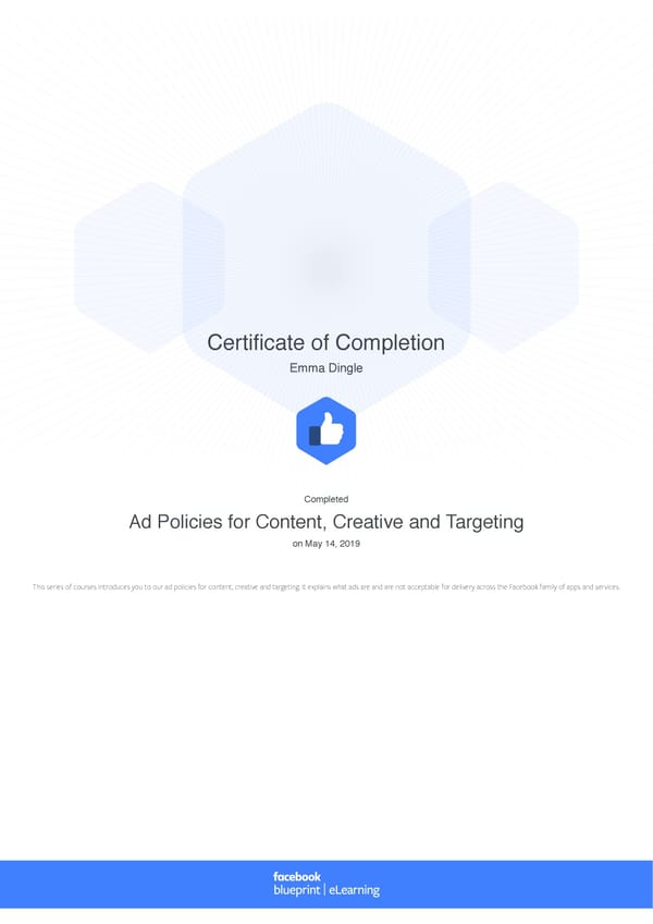 Facebook Blueprint Certificates - Page 3