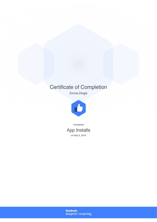 Facebook Blueprint Certificates - Page 4