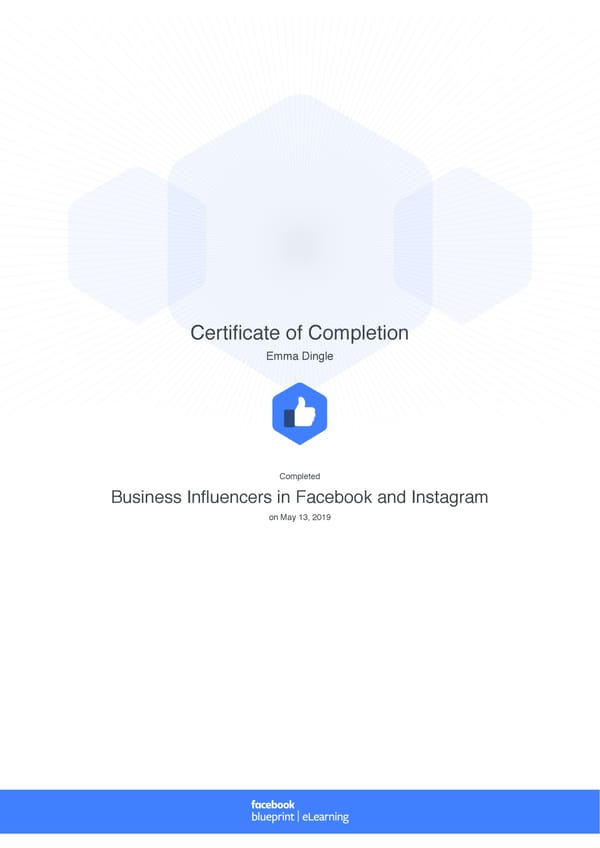 Facebook Blueprint Certificates - Page 6