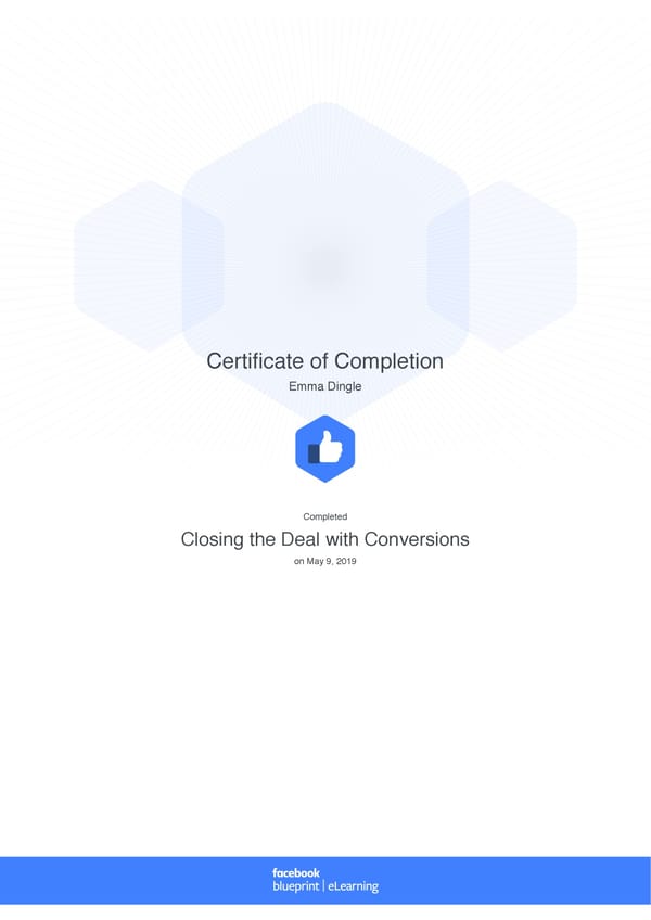 Facebook Blueprint Certificates - Page 7