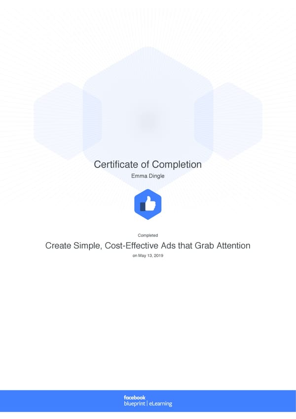 Facebook Blueprint Certificates - Page 8