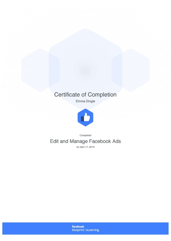 Facebook Blueprint Certificates - Page 13