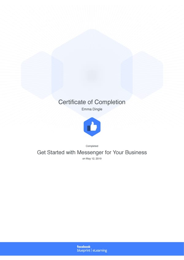 Facebook Blueprint Certificates - Page 16