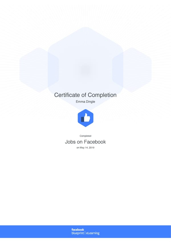 Facebook Blueprint Certificates - Page 17