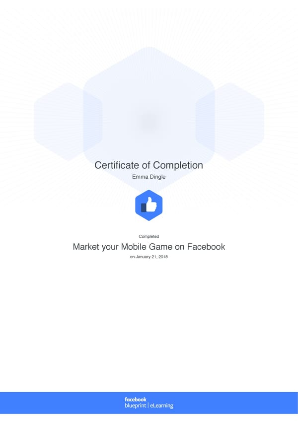 Facebook Blueprint Certificates - Page 19