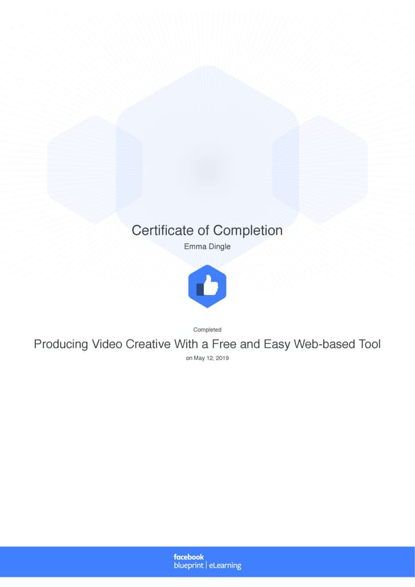 Facebook Blueprint Certificates - Page 23