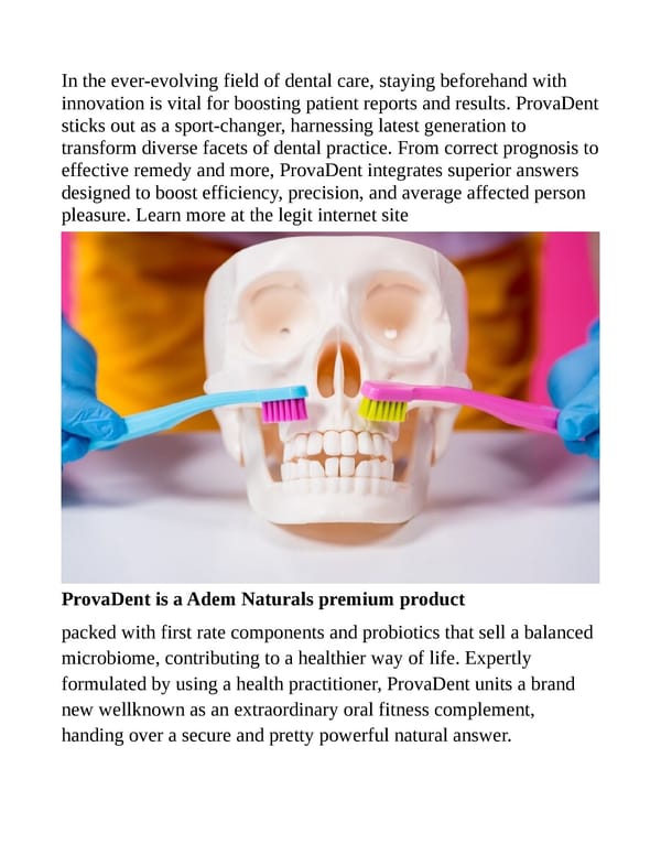 ProvaDent : REVIEWS 🛑(UPDATE!)🛑 ProvaDent - ProvaDent-REVIEW - Page 1