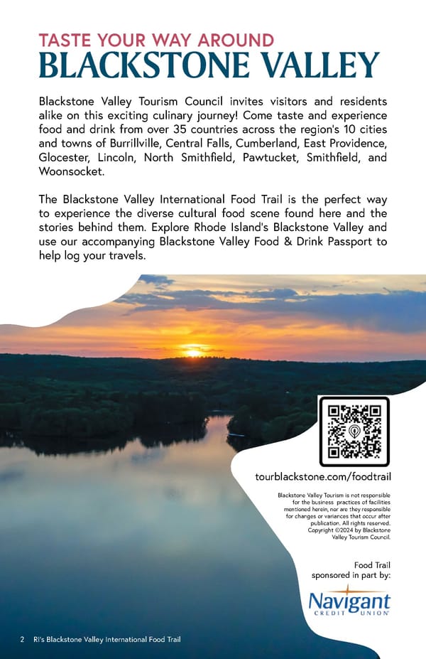 Blackstone Valley International Food Trail Guide - Page 2