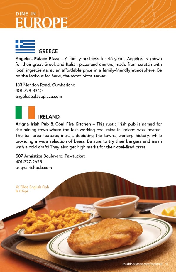 Blackstone Valley International Food Trail Guide - Page 11