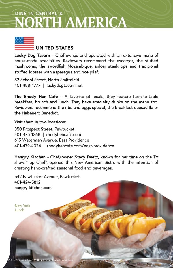 Blackstone Valley International Food Trail Guide - Page 20