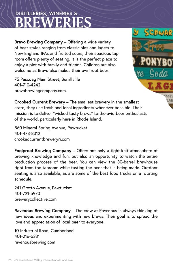 Blackstone Valley International Food Trail Guide - Page 26