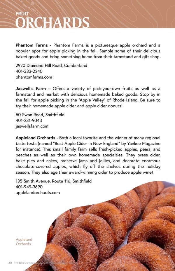 Blackstone Valley International Food Trail Guide - Page 30