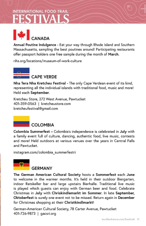 Blackstone Valley International Food Trail Guide - Page 31