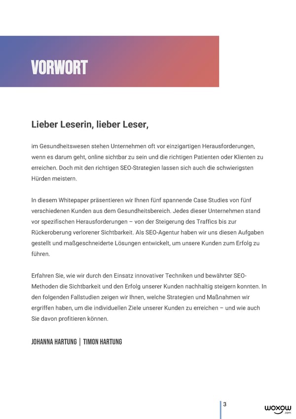 WOXOW Case Study Health Care - Page 3