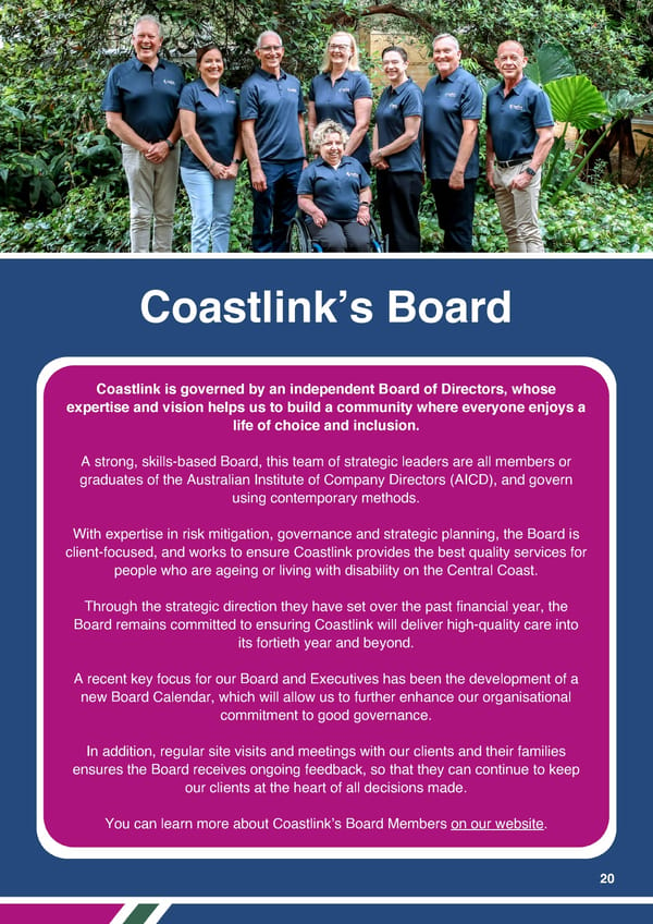 Coastlink 2023-2024 Annual Report - Page 20