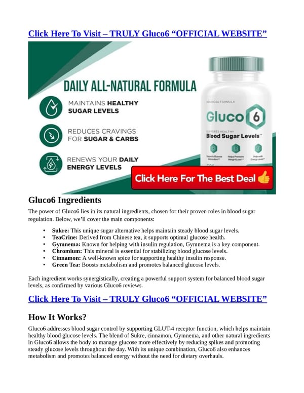 Gluco6 (USER GUIDE) "STEP BY STEP INFO" HOW TO USE? READ FULL ARTICLE! - Page 2