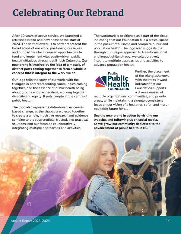 Pacific Public Health Foundation Annual Report 2023-2024 - Page 17