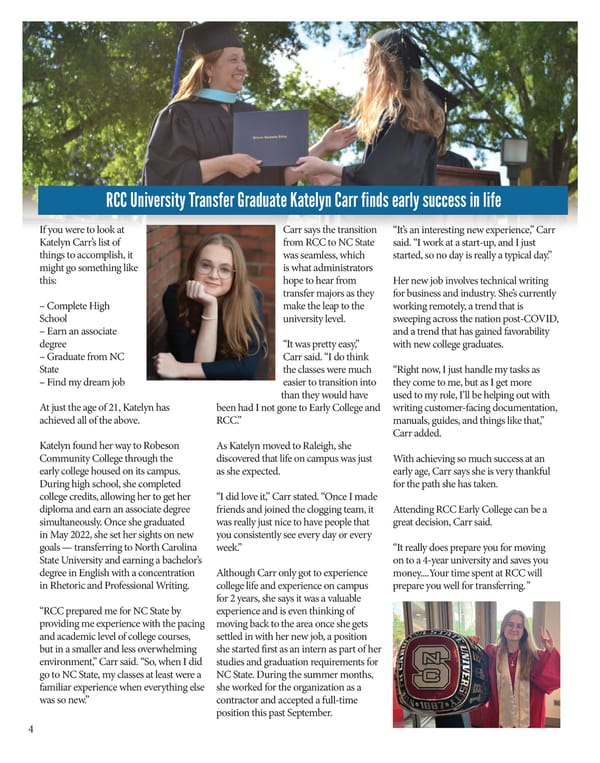 SOAR Magazine Spring 2025 by Robeson Community College - Page 6