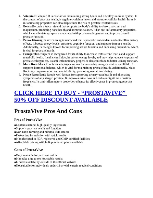 ProstaVive (PROS OR CONS) — Really Work? - Page 5