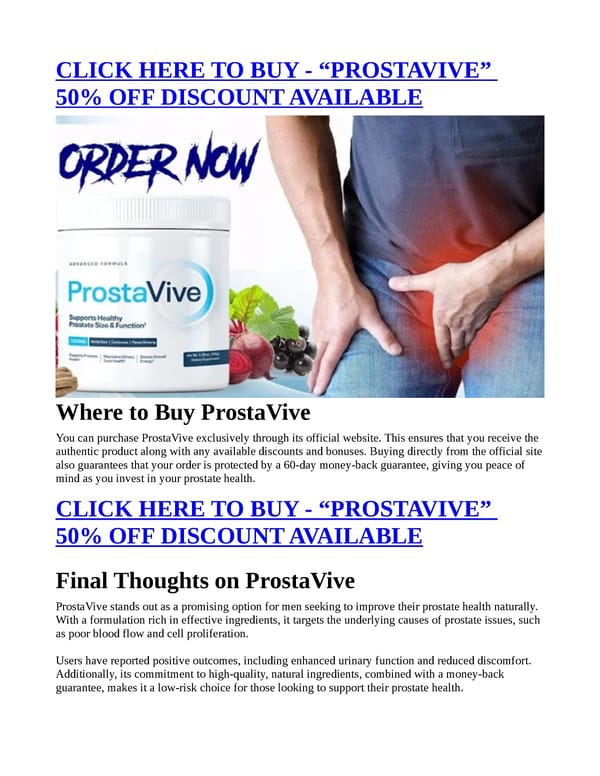 ProstaVive (PROS OR CONS) — Really Work? - Page 7