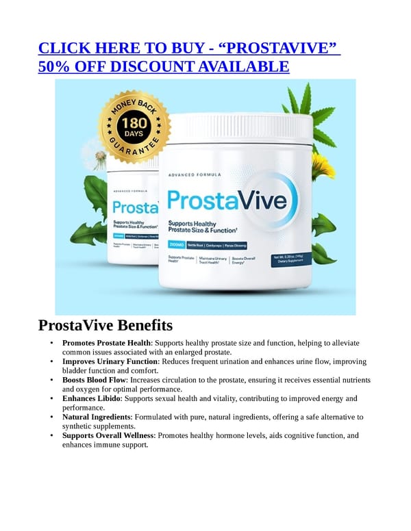 ProstaVive (LEGIT OR HYPE) — Really Work? - Page 3