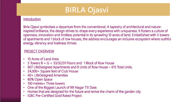 Birla Ojasvi Bangalore Homes - Page 2