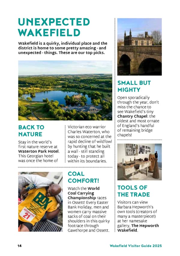 Wakefield Visitor Guide 2025 - Page 14